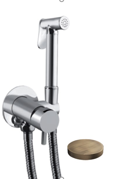 SH23/MFEPBROP Внешняя часть гигиенического душа со смесителем Giulini My Future (цвет - матовая бронза)