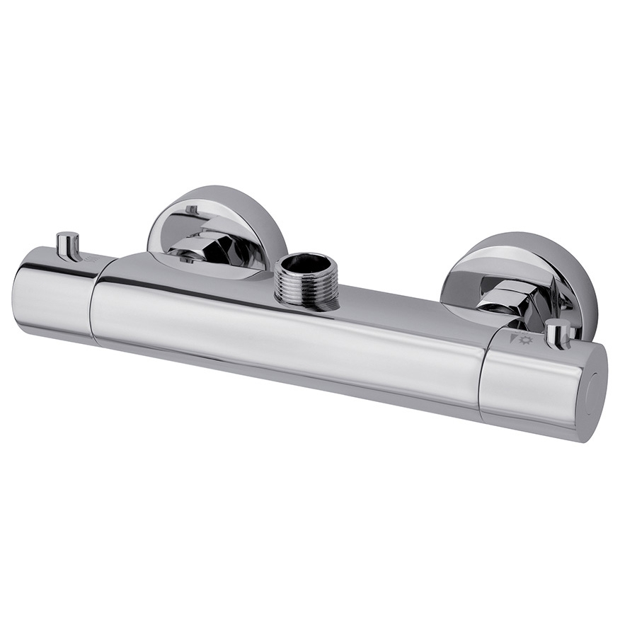 8224 Термостатический смеситель для душа Giulini настенного монтажа с верхним подключением на 3/4” (цвет - хром)