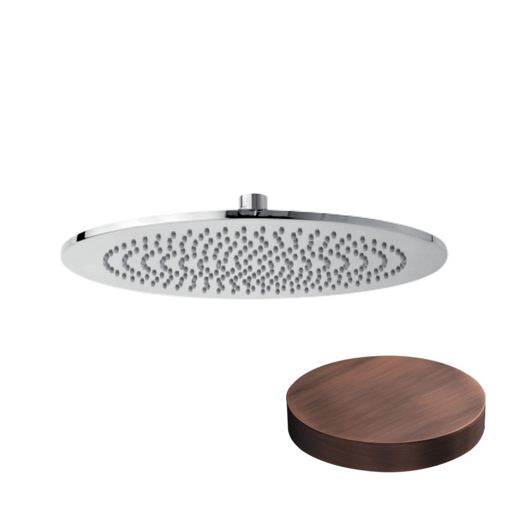 1707-25VROP Верхний душ Giulini с защитой от известняка, Ø 250 мм, латунь (цвет - матовая медь)