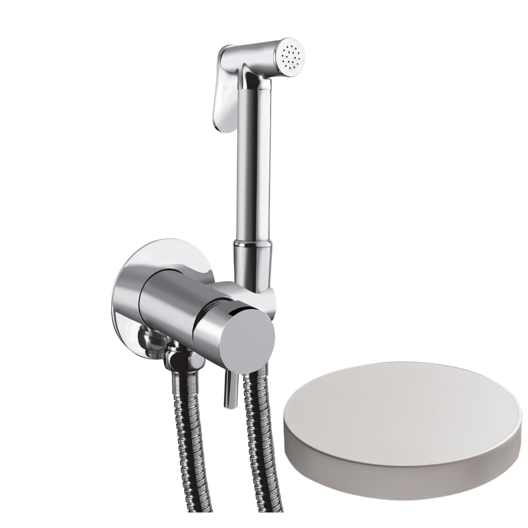 SH23/MFEPBO Внешняя часть гигиенического душа со смесителем Giulini My Future (цвет - белый матовый)