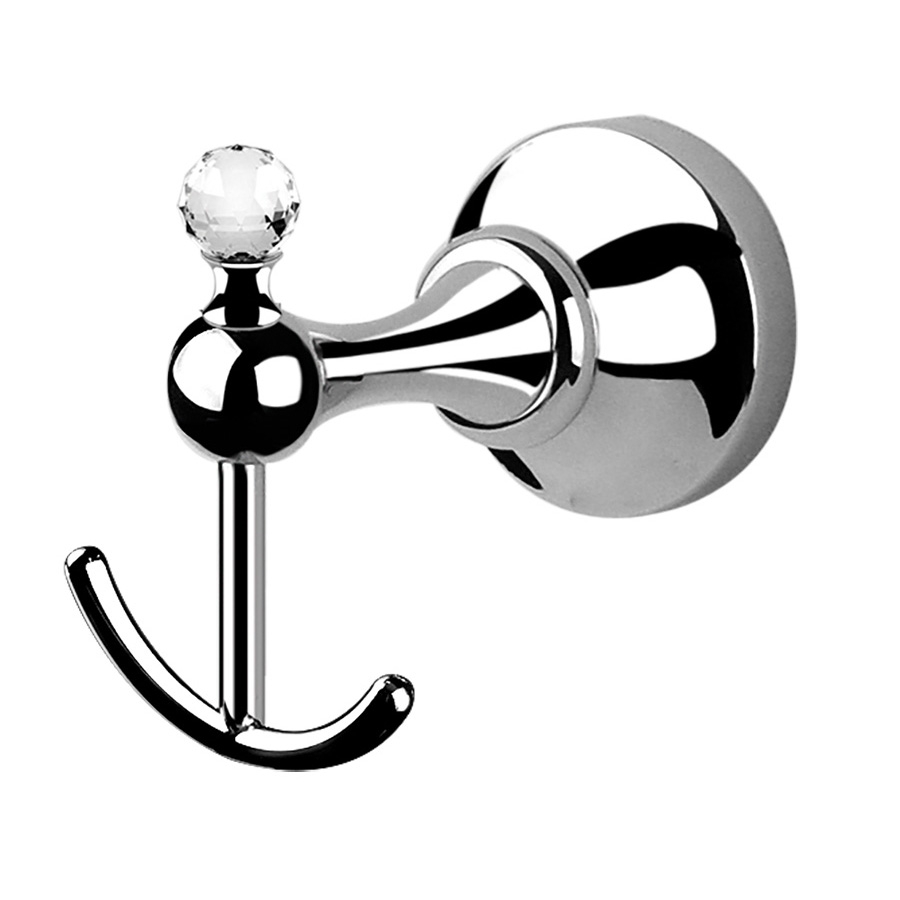 RG1116/S Крючок двойной Ibisco Crystal Giulini (цвет - Хром)