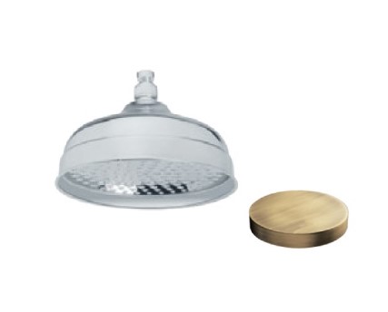 1714-20BR Душевая лейка GiuliniPraga с защитой от известняка диаметр 20 см (цвет- бронза)