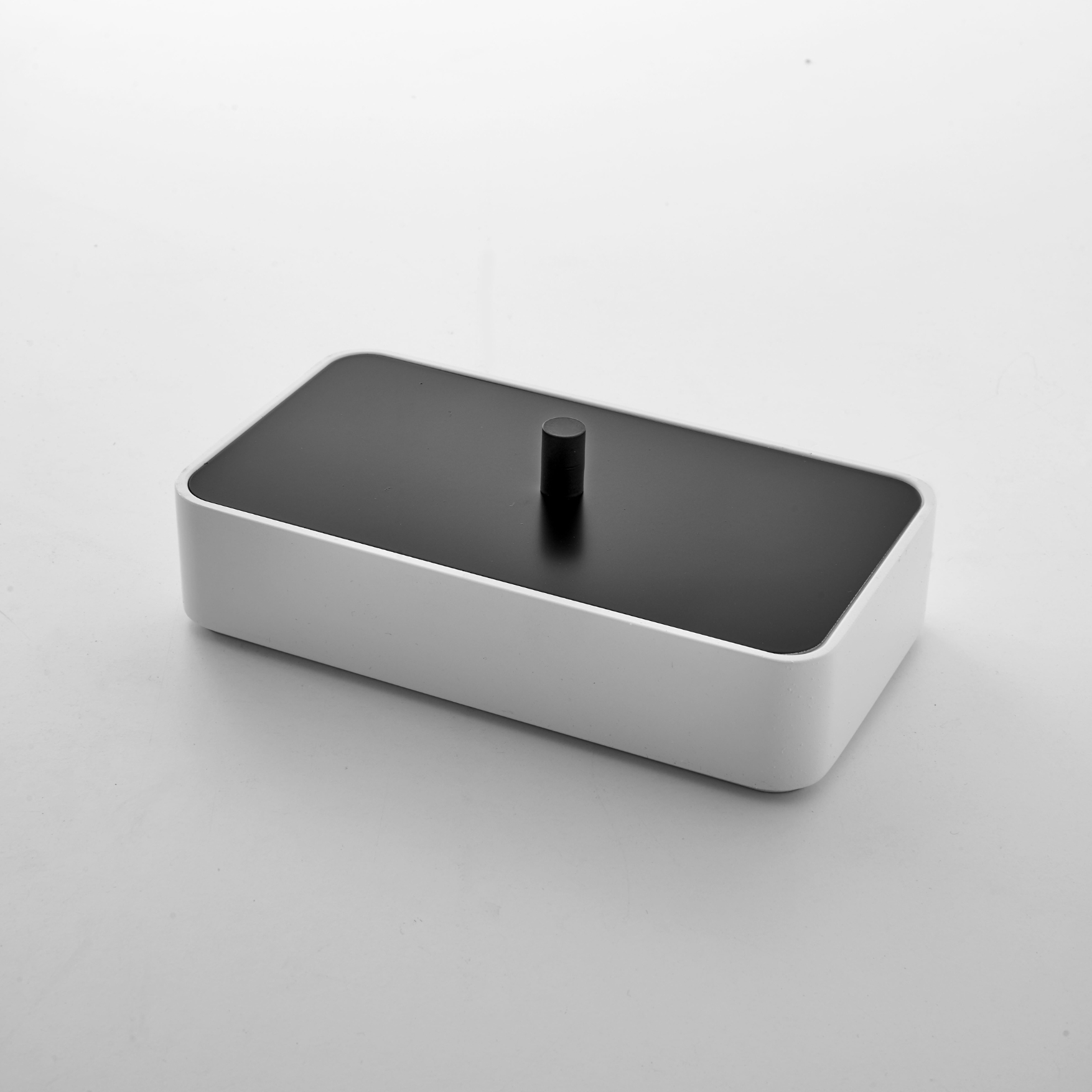 K/650/30/SSF Контейнер косметический Etrusca Dinamic, 20х4.5х11 см, иск камень (цвет - черный матовый)