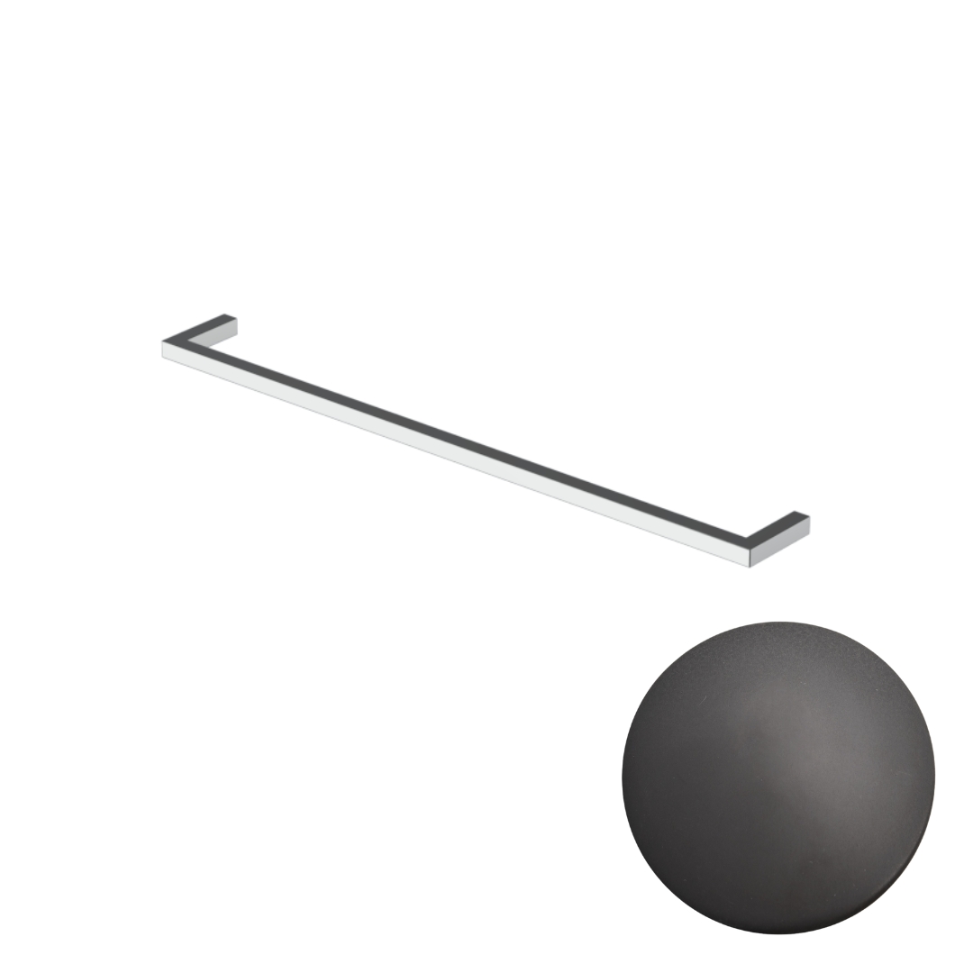 10809/30 Полотенцедержатель Etrusca Metropolitan 56 см (цвет - черный матовый)