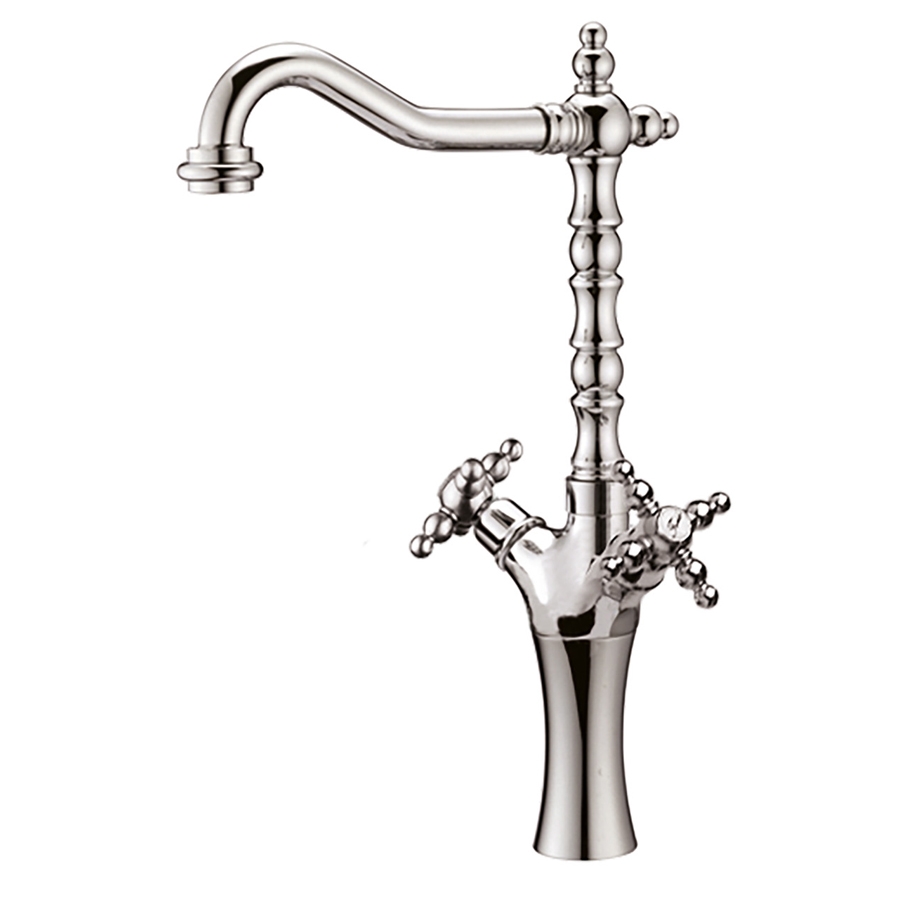 S7356AH Высокий смеситель для раковины Giulini Parigi поворотным изливом, с донным клапаном (цвет - хром)