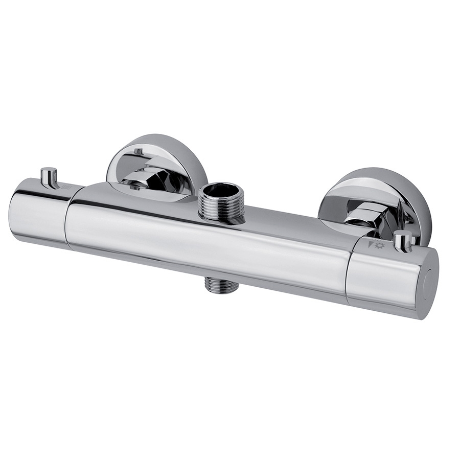 8225 Термостатический смеситель Giulini настенного монтажа для душа со встроенным дивертером (цвет - хром)