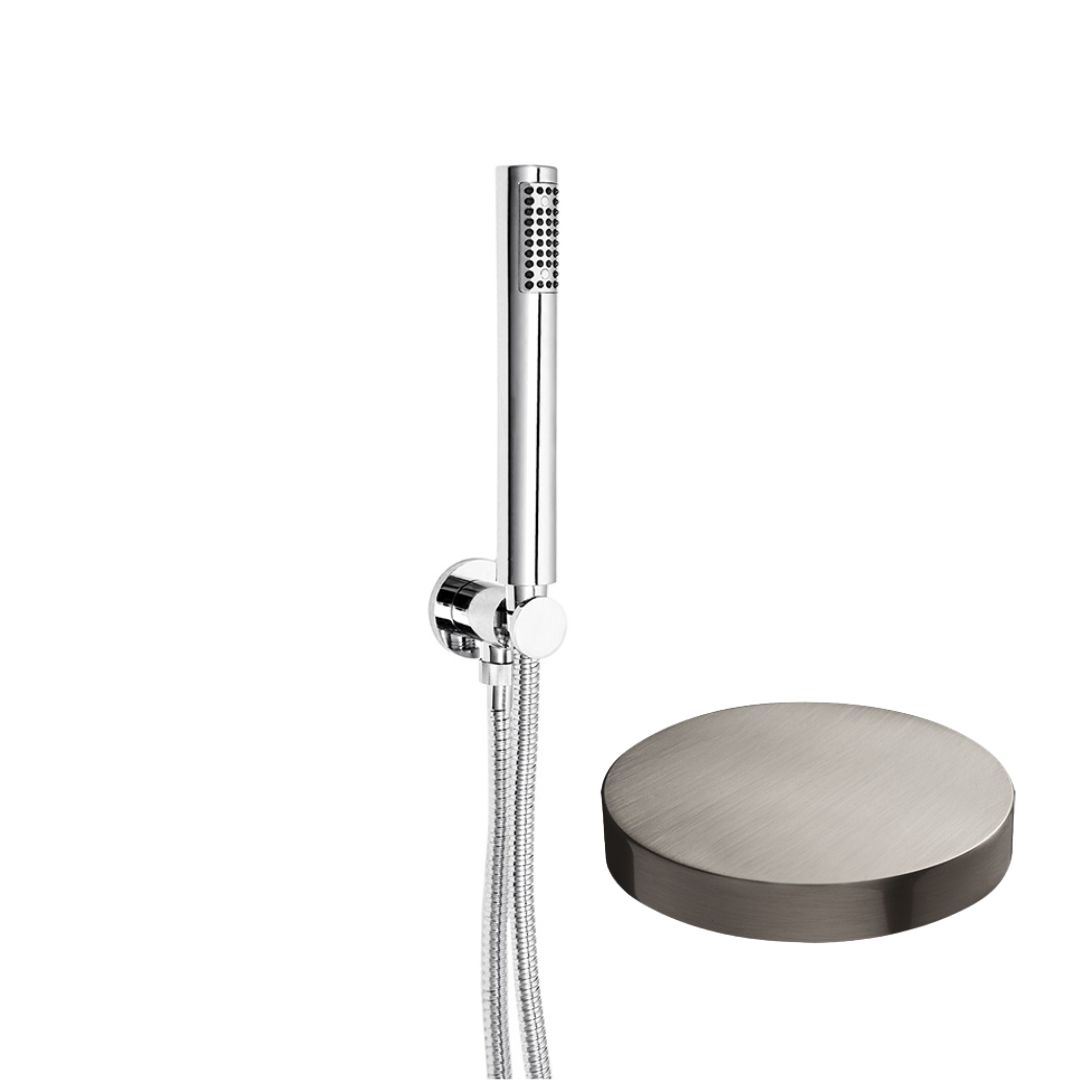 1545NKO Душевой набор Giulini Futuro встроенный “Duplex”  (цвет - никель матовый)