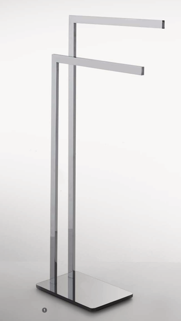 P1017/53 Стойка напольная держатель для полотенец Etrusca Piantane, 17х70х12 см (цвет - хром)