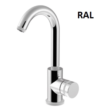 MR0085/SCCC Смеситель для раковины Giulini My Ring, поворотный излив, однорычажный (цвет - RAL)