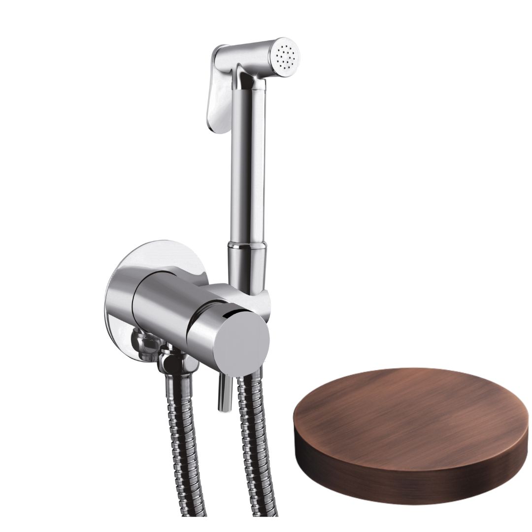 SH23/MFEPVROP Внешняя часть гигиенического душа со смесителем Giulini My Future (цвет - матовая медь)