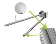 10772/PL/53/CR Полотенцедержатель Etrusca Sintesi 30 см (цвет - хром, гравировка - хром)