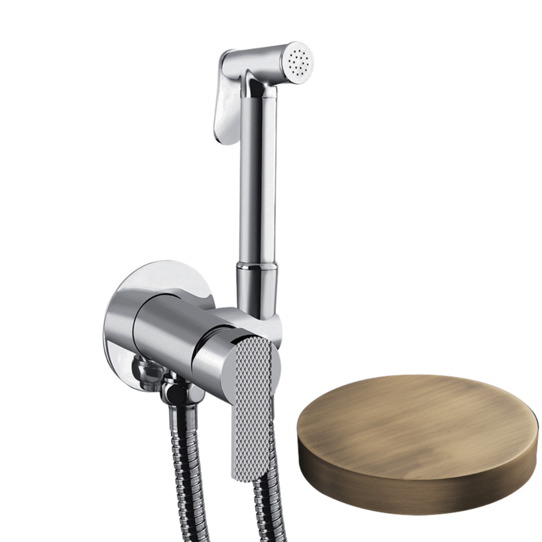 SH25/SEPDLBROP Внешняя часть гигиенического душа Giulini Surf Deluxe со смесителем (цвет - бронза матовая)