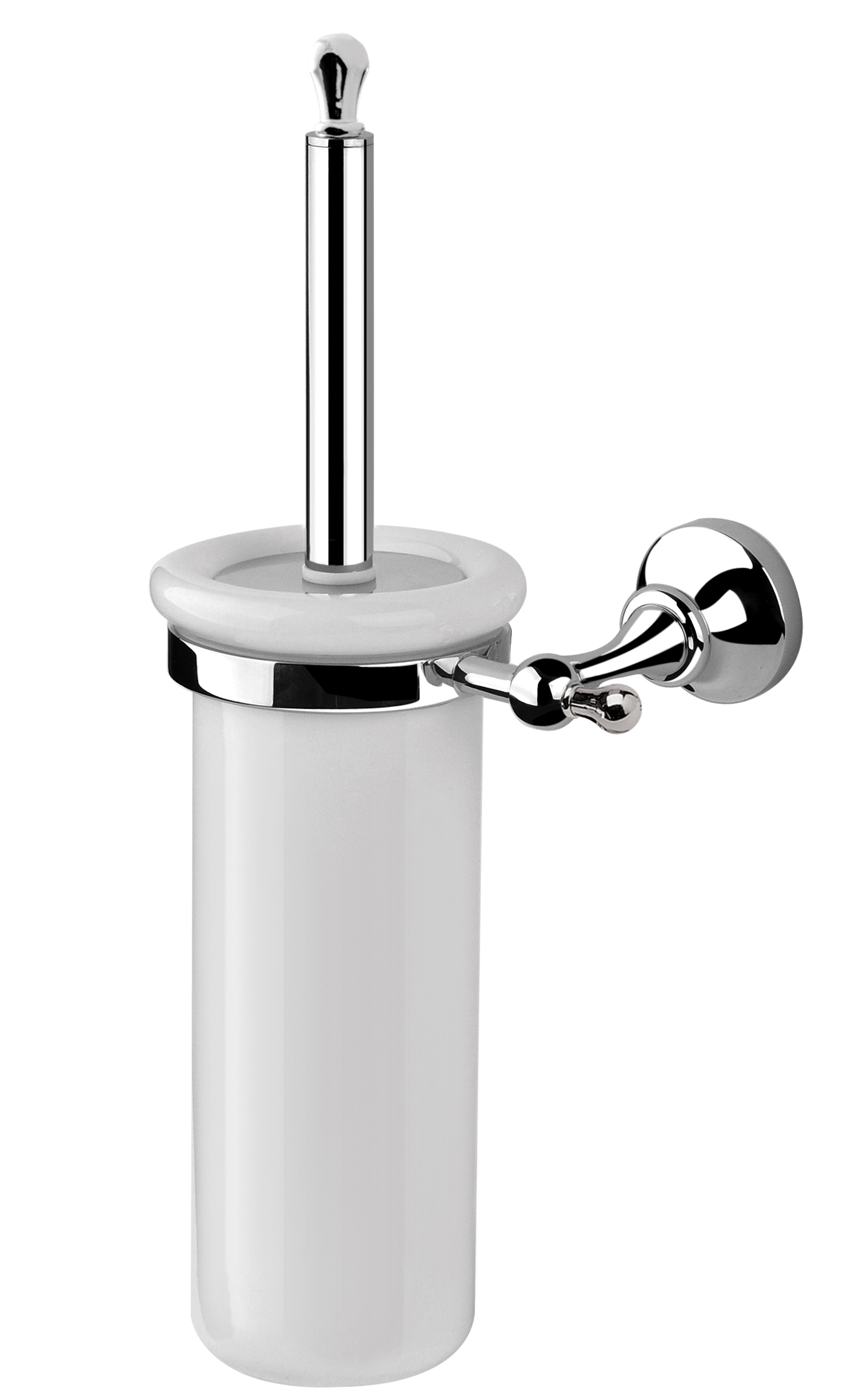 RG1133 Ерш подвесной Giulini Ibisco (цвет - хром, стакан белый)