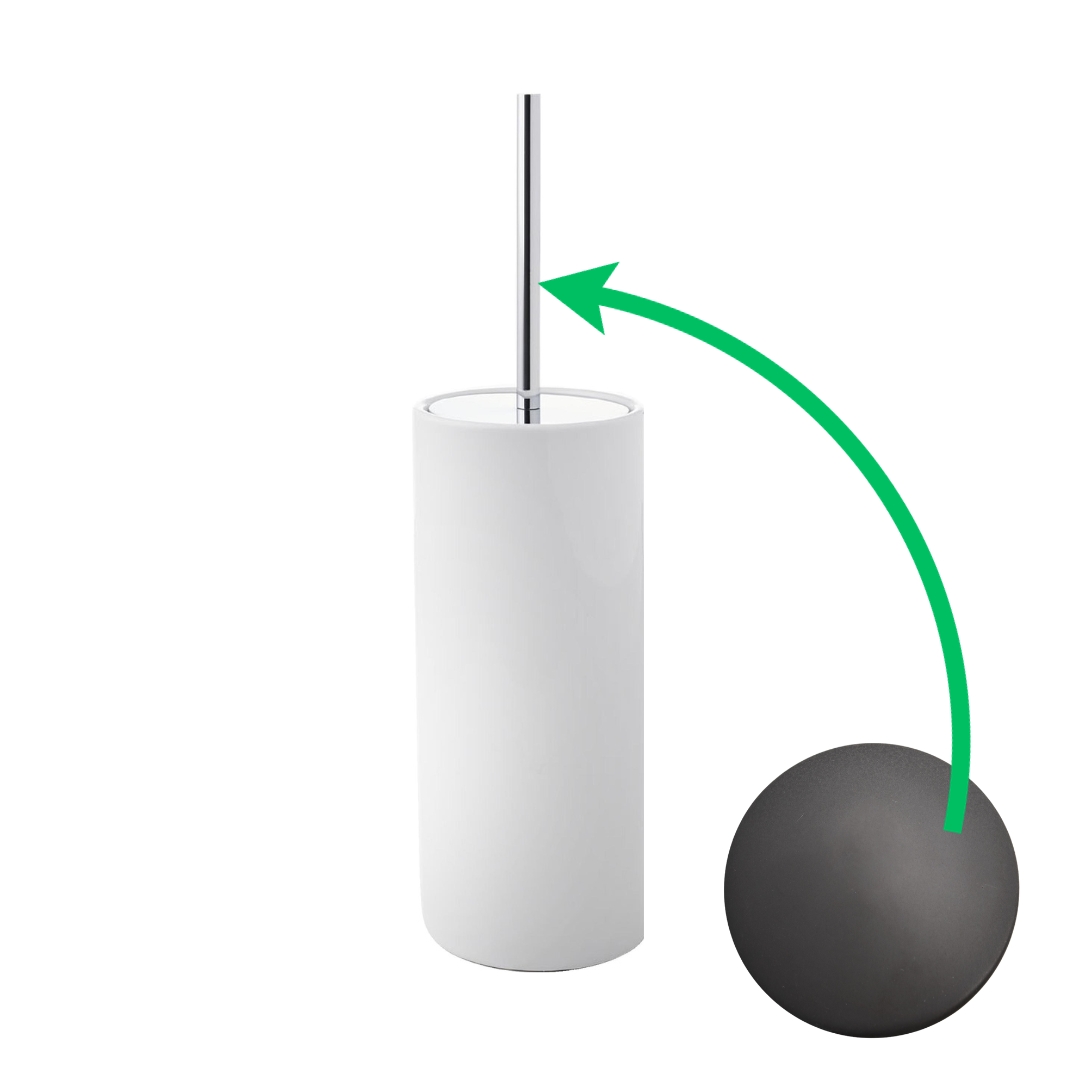 K/404/30/CER Ершик напольный Etrusca Complementi, керамика, (цвет - черный матовый)