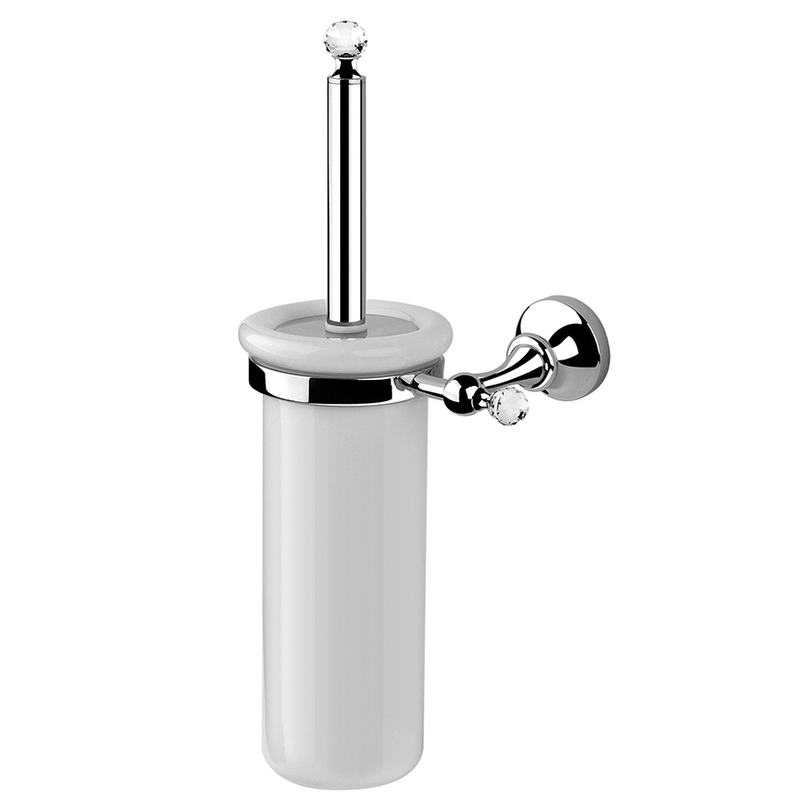 RG1133/S Ерш подвесной Ibisco Crystal Giulini (цвет - хром, стакан белый)