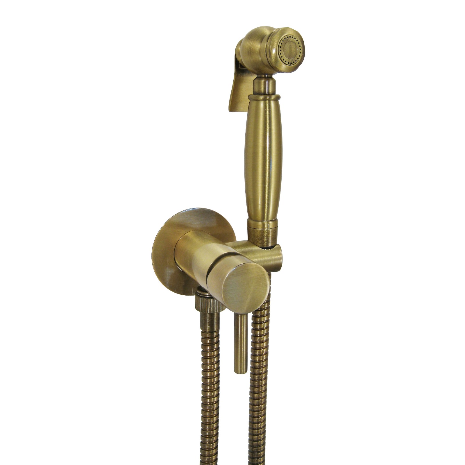 SH23/1531EPBR Внешняя часть комплекта Giulini Futuro Classic, гигиенический душ со смесителем (цвет - бронза)