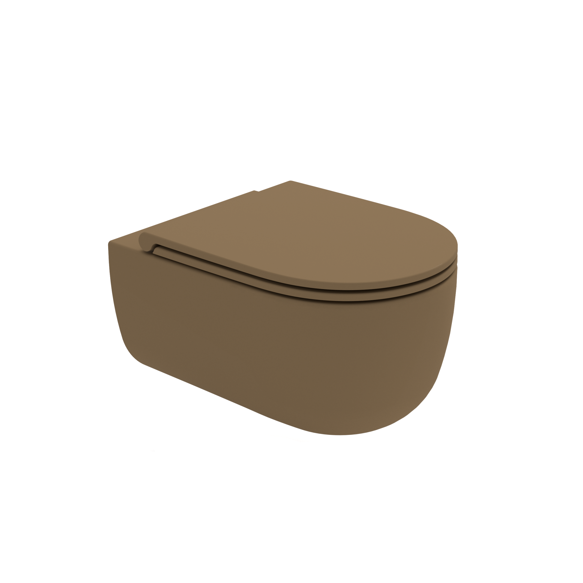 MIL120207 Унитаз подвесной Milady Olympia безободковый с креплениями (цвет- бежевый)