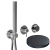 MRX5302DLCRN Встраиваемый смеситель для душа Giulini My Ring Deluxe на 3 режима, однорычажный, поворотный переключатель, ручной душ + 2 доп. вывода воды (цвет - хром черный глянц)