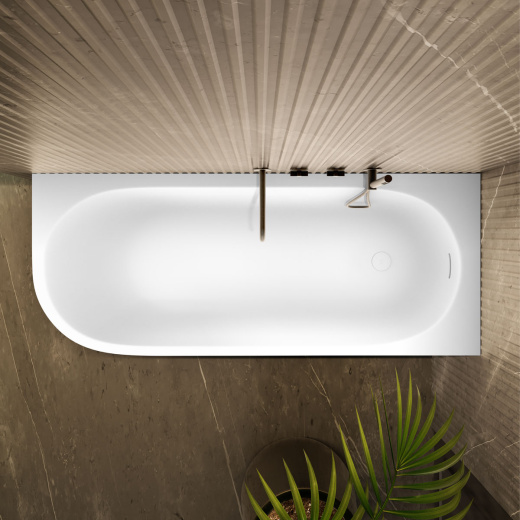 VSNA17070SXMT Ванна Nuance angolo Forma Aquae, угловая (левая) материал - Techfusion System, 170х70 см (цвет - белый матовый)