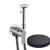 SH25/SEPCRNS Внешняя часть гигиенического душа Giulini Surf Deluxe со смесителем (цвет - ганметал)