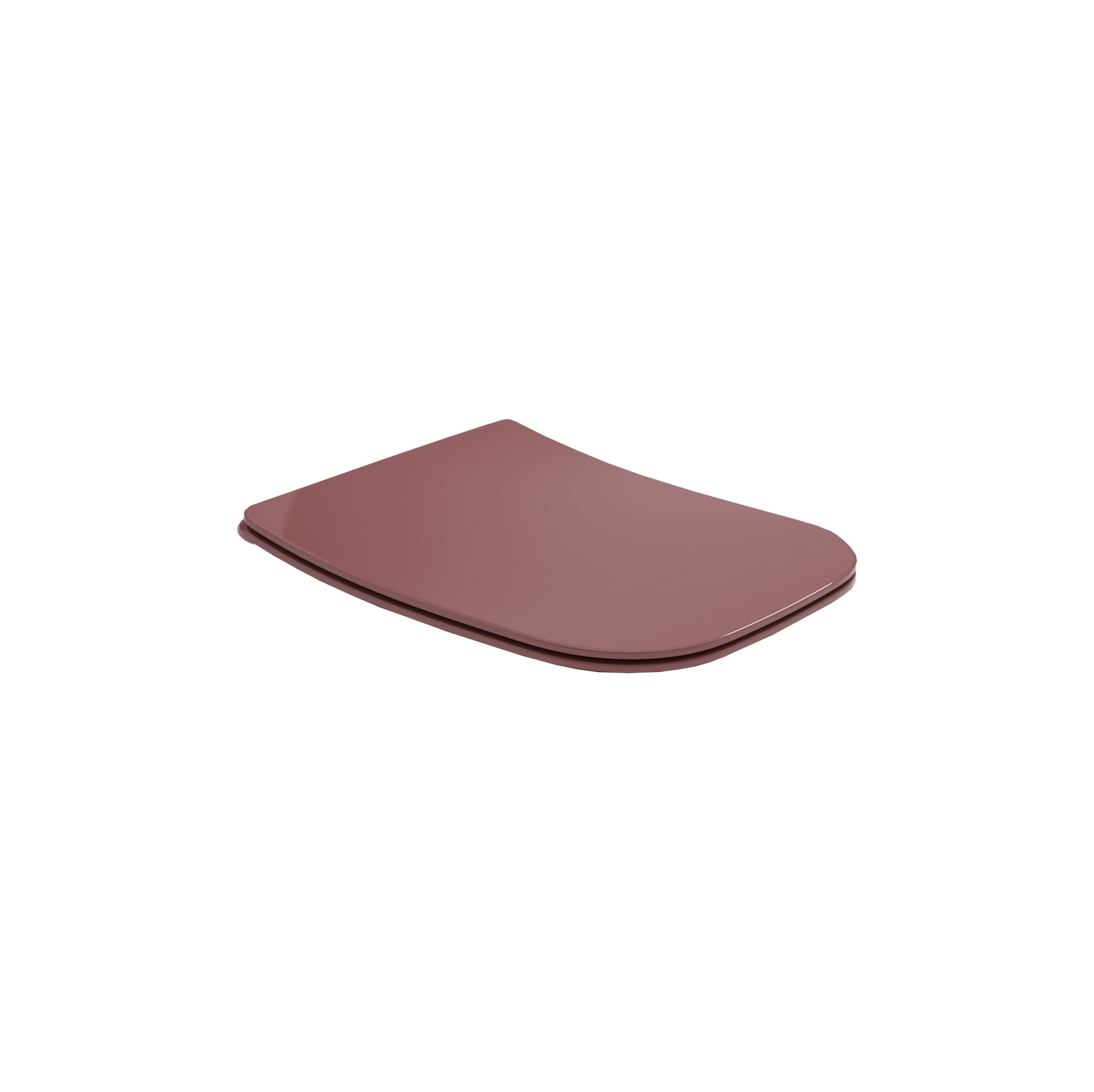 C9SYN16 Сиденье с микролифтом и съемными петлями тонкое для унитаза Olympia Synthesis Eco (цвет - баклажан глянцевый)