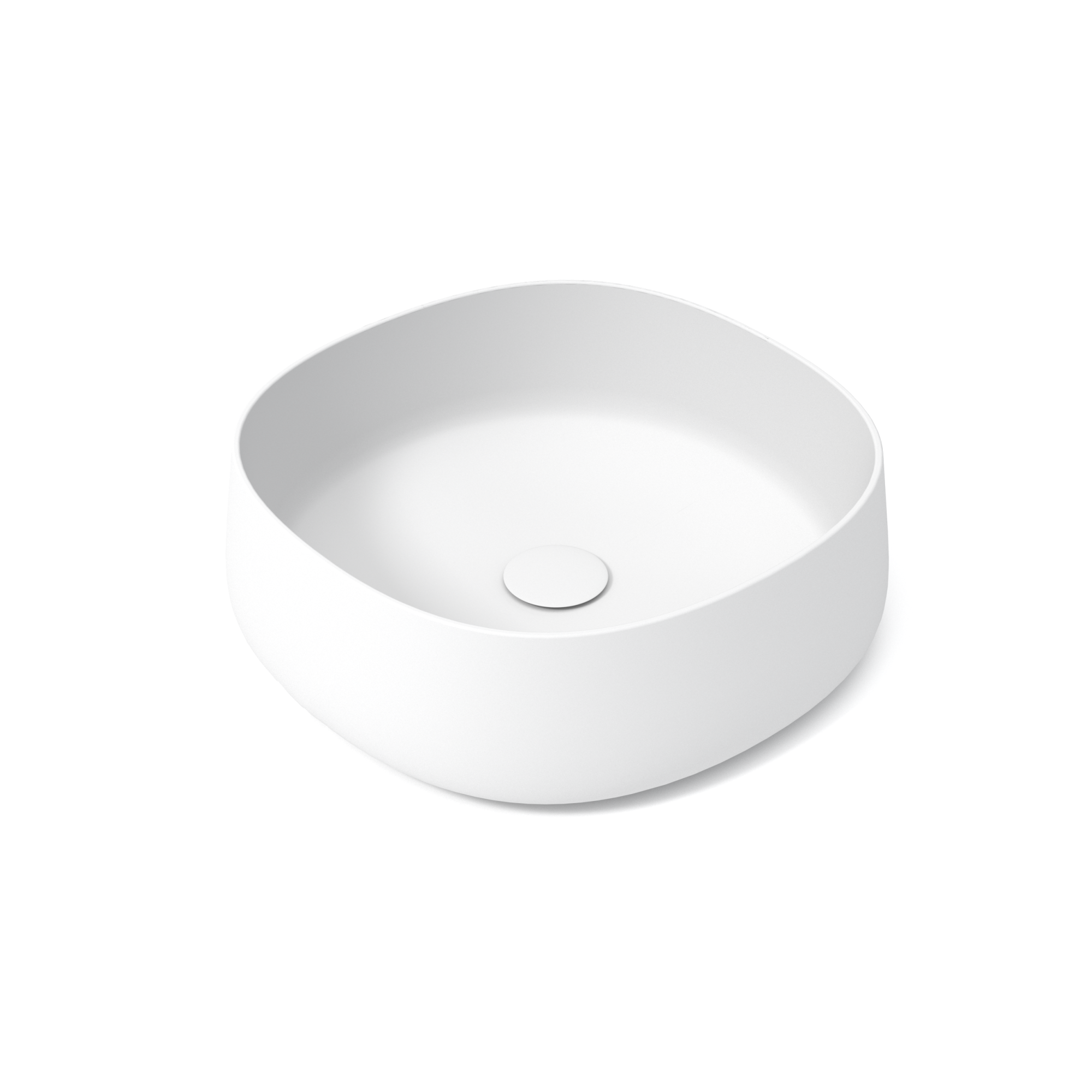 PAD4B42011 Раковина накладная Olympia Paddle 45x45x15см (цвет - белый матовый)