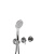 MRX5301DLEP Внешняя часть встраиваемого смесителя для душа Giulini My Ring Deluxe на 2 режима, однорычажный, поворотный переключатель, ручной душ + 1 доп. вывод воды (цвет - хром)