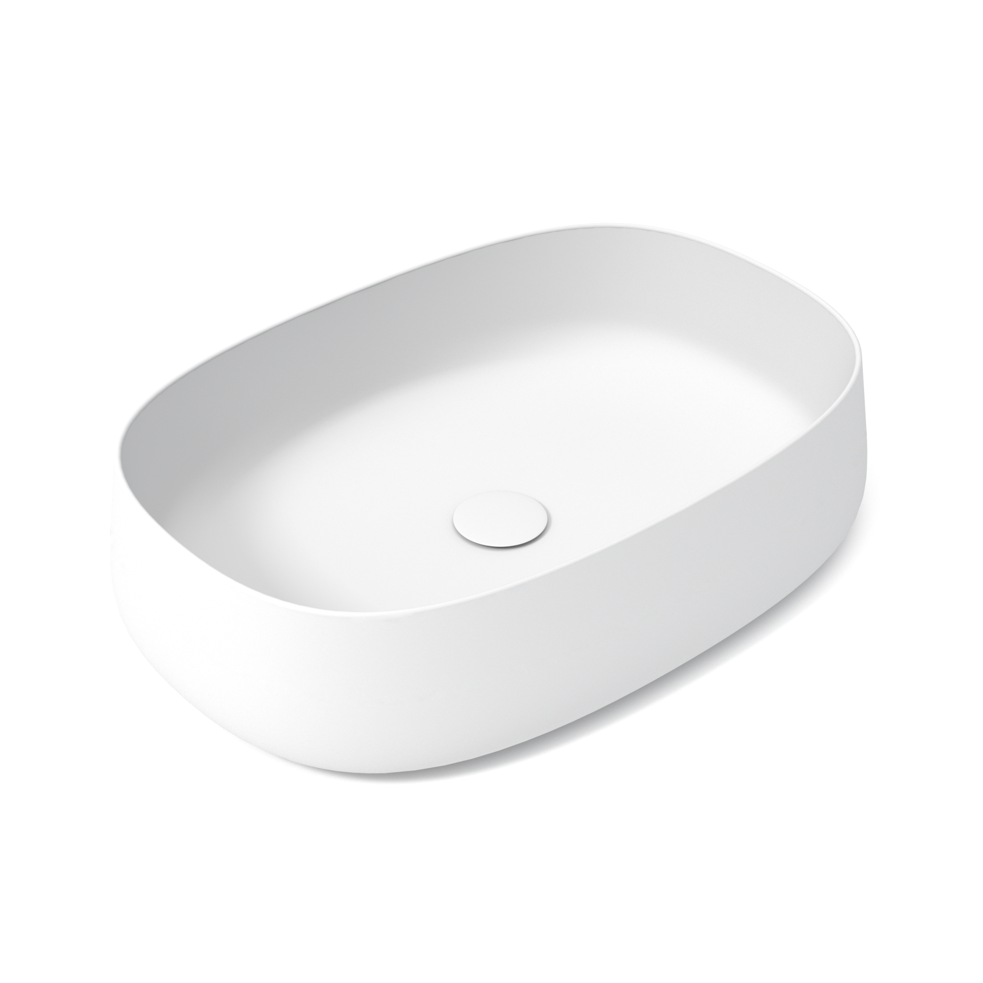 PAD4B60011 Раковина накладная Olympia Paddle, 62x42xh13 см (цвет - белый матовый)