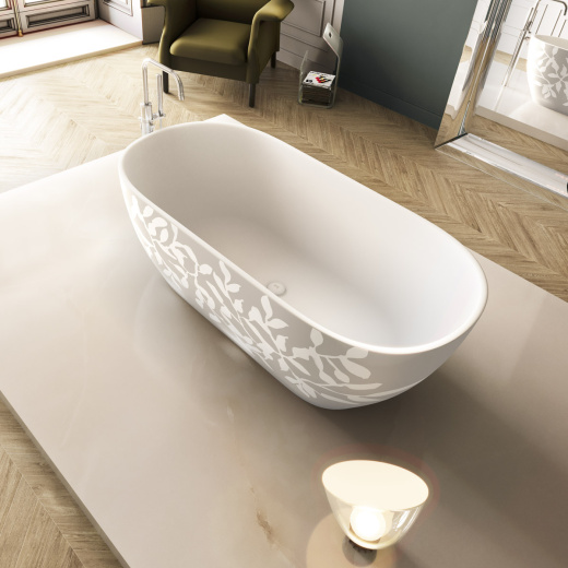 VSFI15075MT Ванна Fine small Forma Aquae, материал - Techfusion System, отдельностоящая, 150х75 см (цвет - белый матовый)