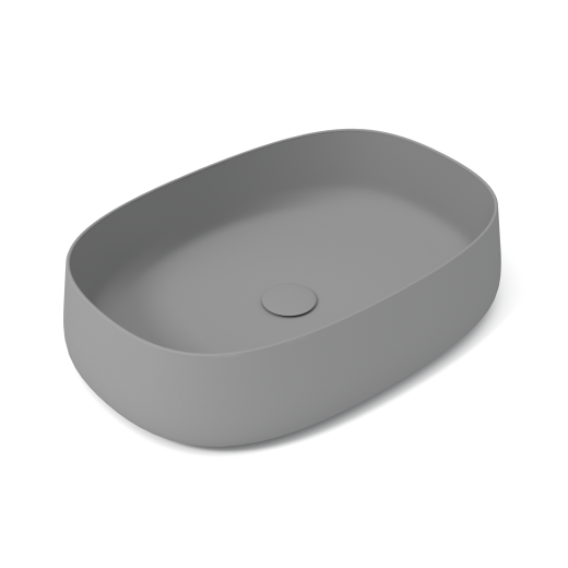 PAD4B60003 Раковина накладная Olympia Paddle, 62x42xh13 см (цвет - серый матовый)