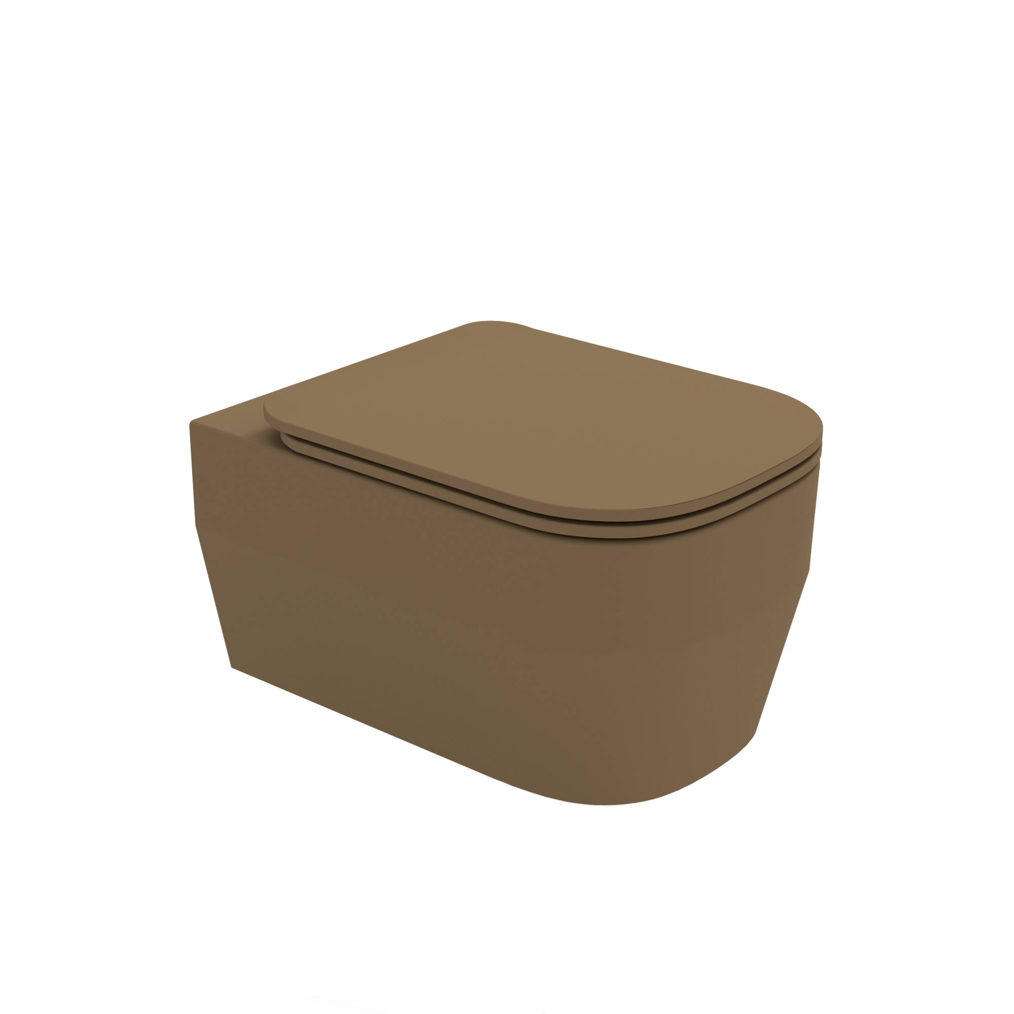 TUE1202R07 Унитаз подвесной безободковый Olympia Tutto-evo (цвет -  бежевый матовый)