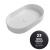 SMA42SO6023 Раковина накладная Olympia Smash, 60x36xh12 см (цвет - черный матовый)#