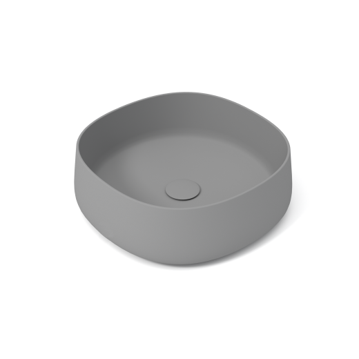 PAD4B42003 Раковина накладная Olympia Paddle 45x45x15см (цвет - серый матовый)#