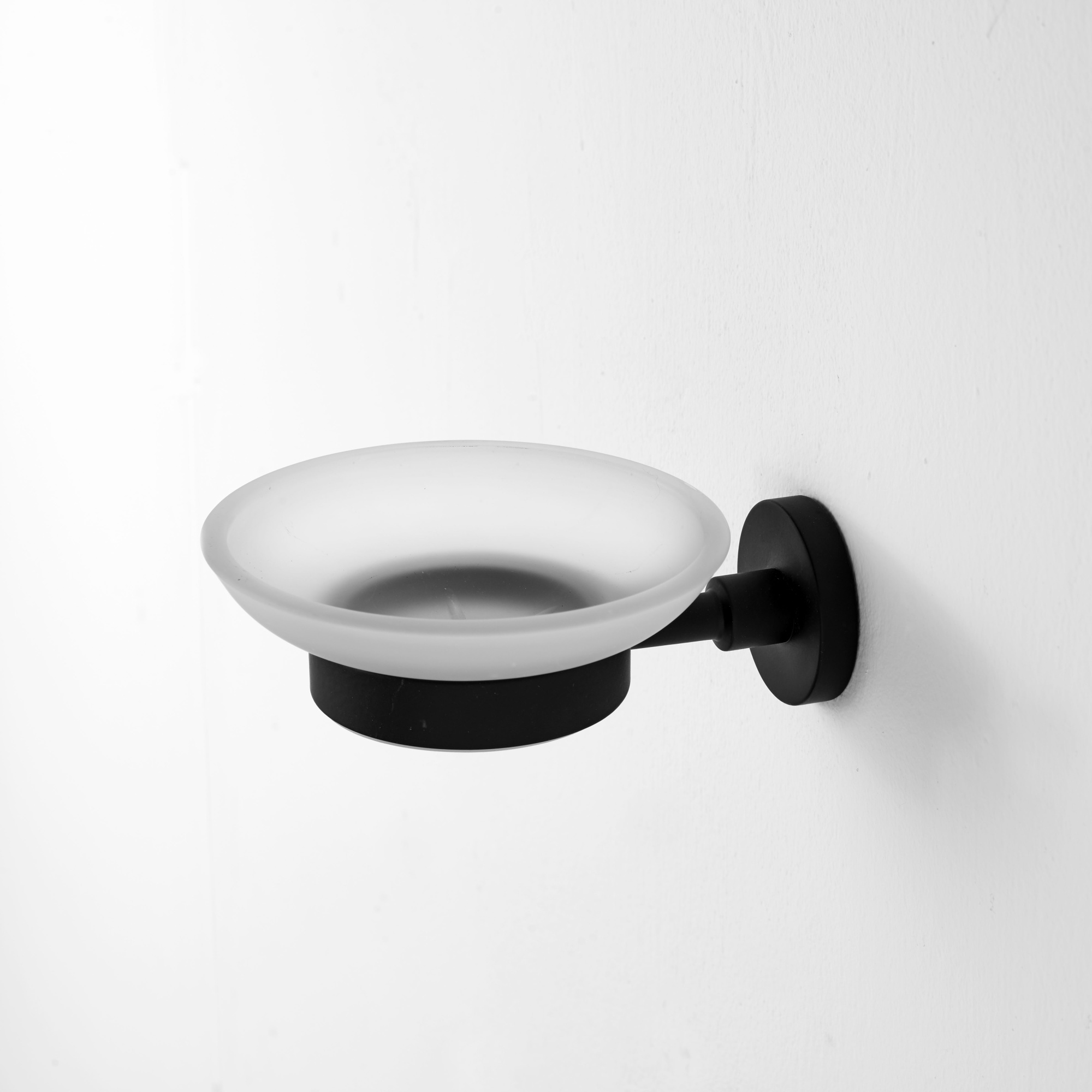 10532/30/SAT Мыльница подвесная Etrusca Sirio, матовое стекло (цвет - черный матовый)