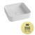SMA42QU4030 Раковина накладная Olympia Smash, 40x40x11.5 см (цвет - желтый глянцевый)#