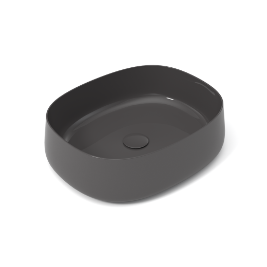 PAD4B50006 Раковина накладная Olympia Paddle, 52x42xh13 см (цвет - серый глянцевый)#