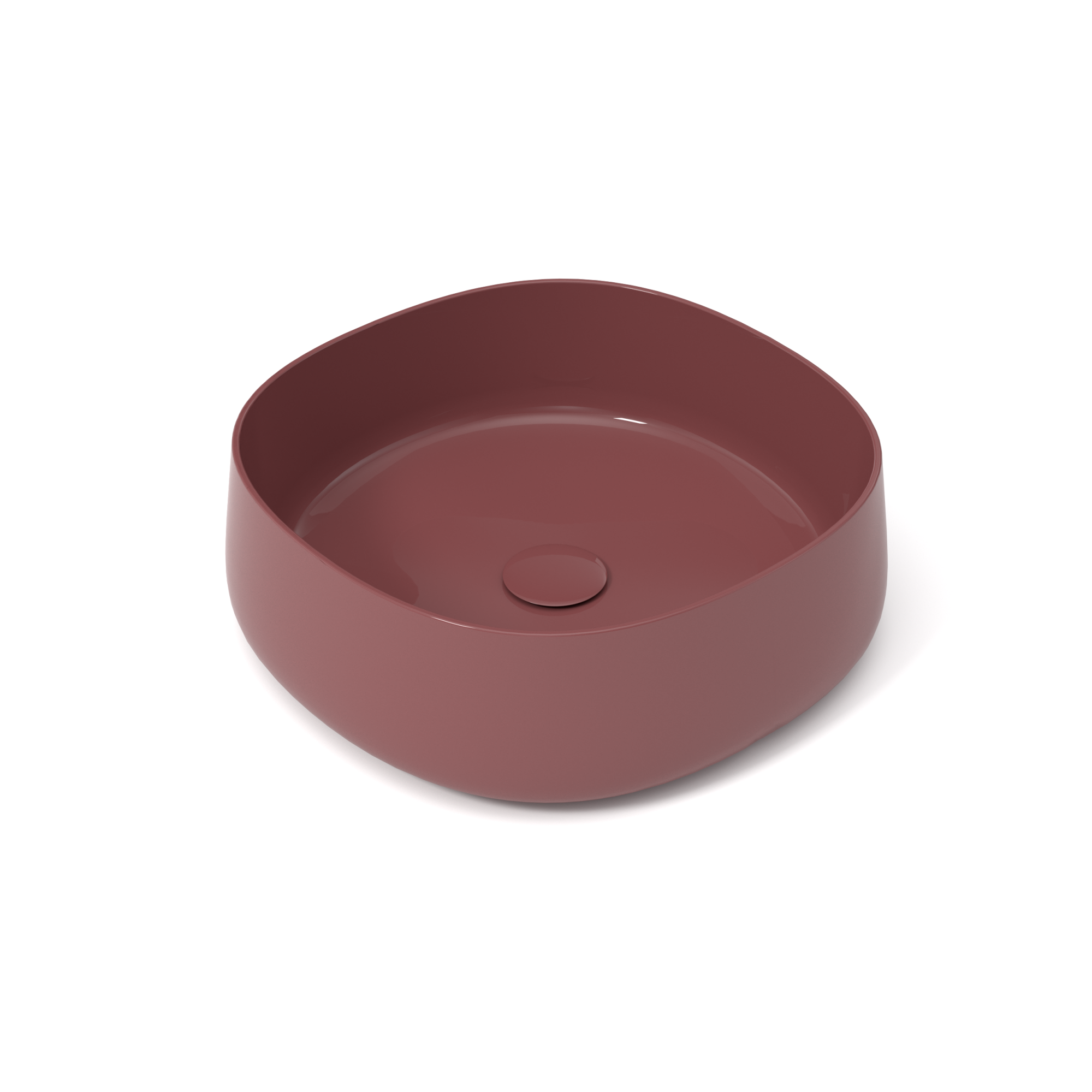 PAD4B42016 Раковина накладная Olympia Paddle 45x45x15см (цвет - баклажан глянцевый)