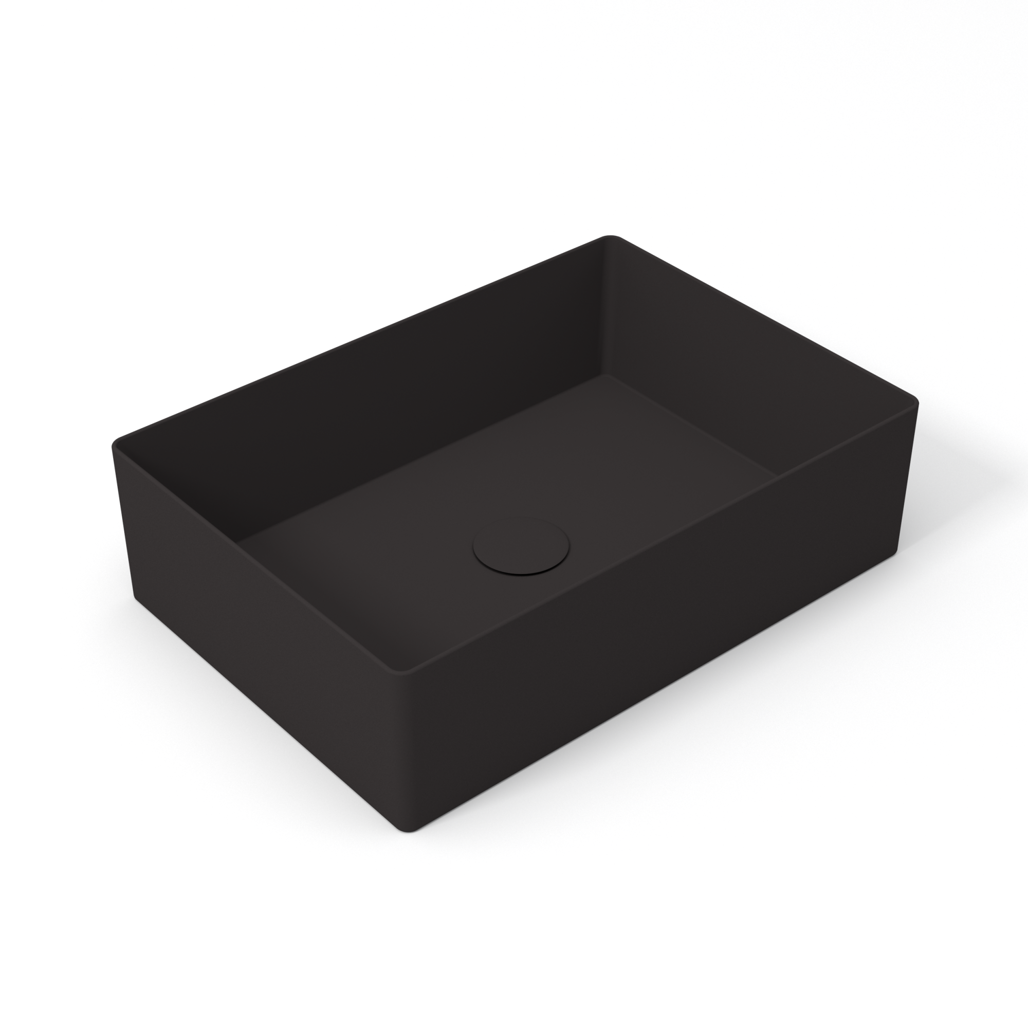 SLC42RE50023 Раковина накладная Olympia Slice 50x35x14 см (цвет - черный матовый)